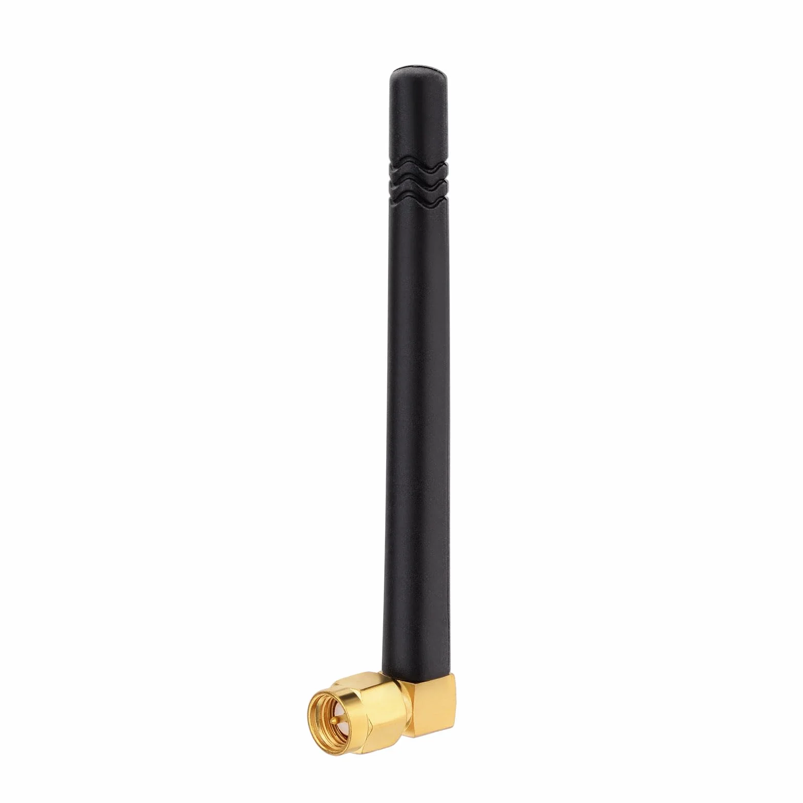 Superbat Antenna GSM Piccola Omnidirezionale in Gomma 2dBi 824-960MHz Connettore SMA Angolo Retto per Reti GSM/GPRS/EDGE/CDMA(2 Pz)