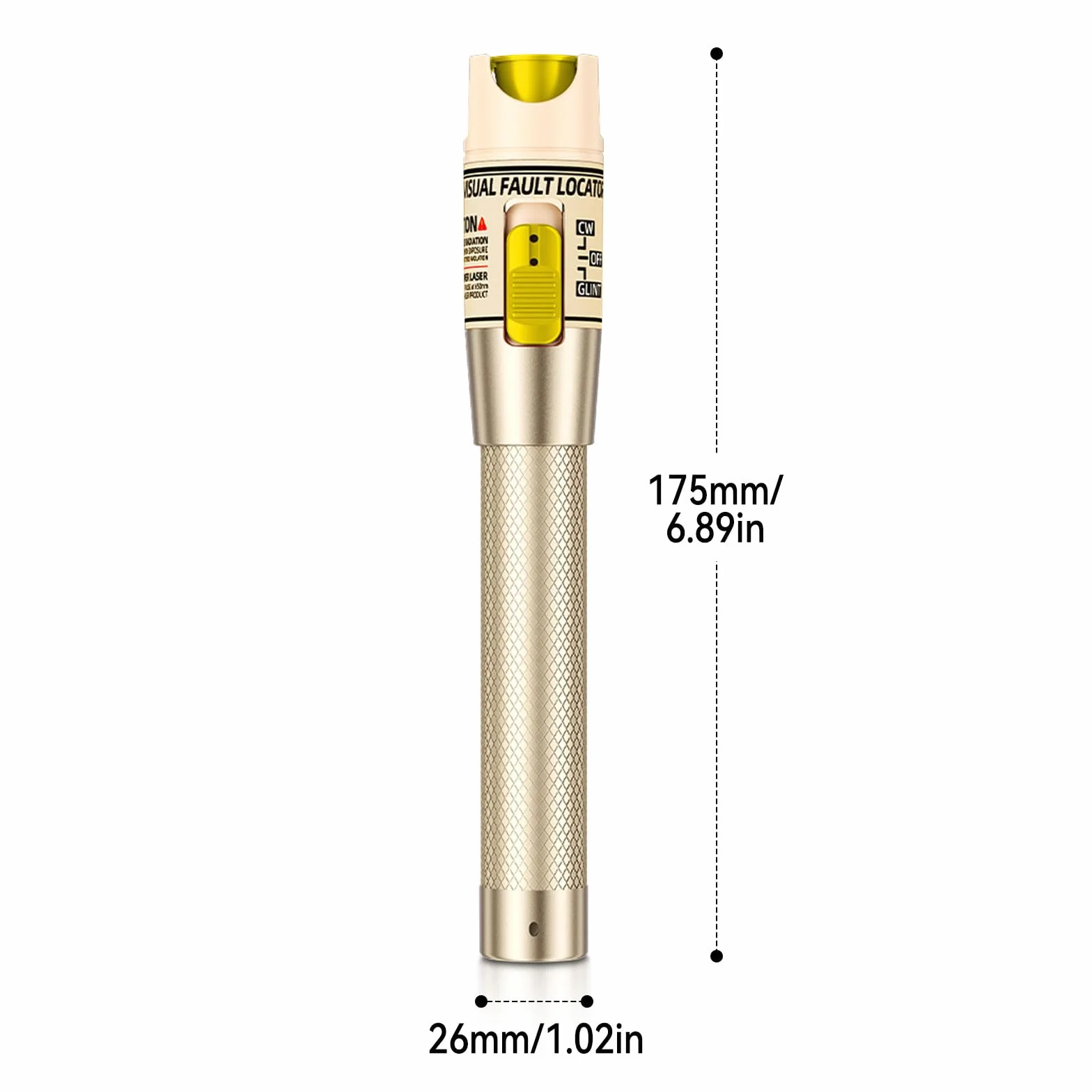 Visual Fault Locator 100 mW, tester per cavi in fibra ottica con interfaccia universale 2,5 mm FC/ST/SC