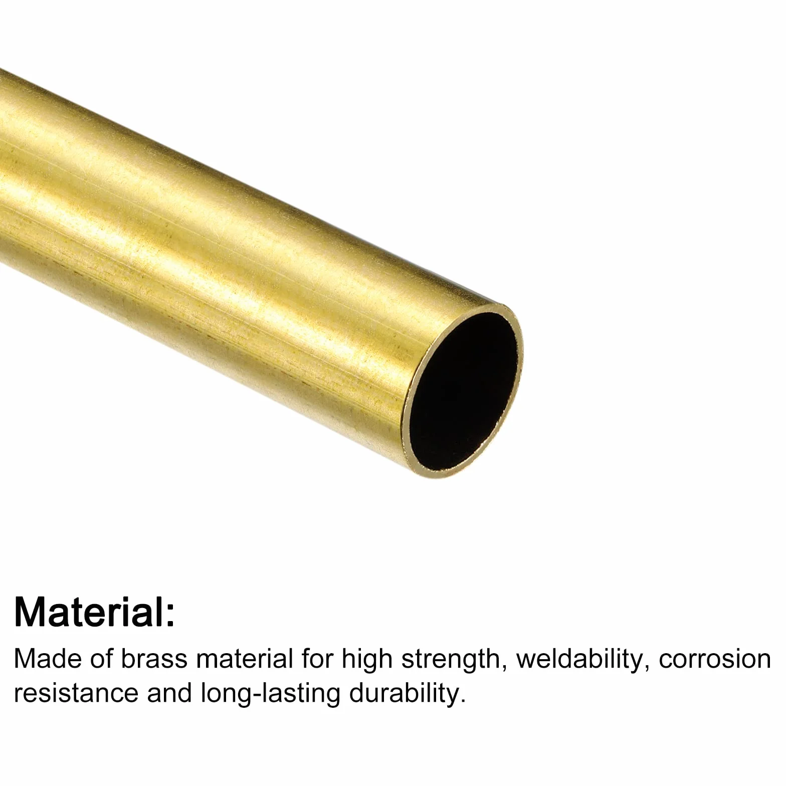 Tubo Ottone 12mm OD 1mm Parete 100mm Lunghezza