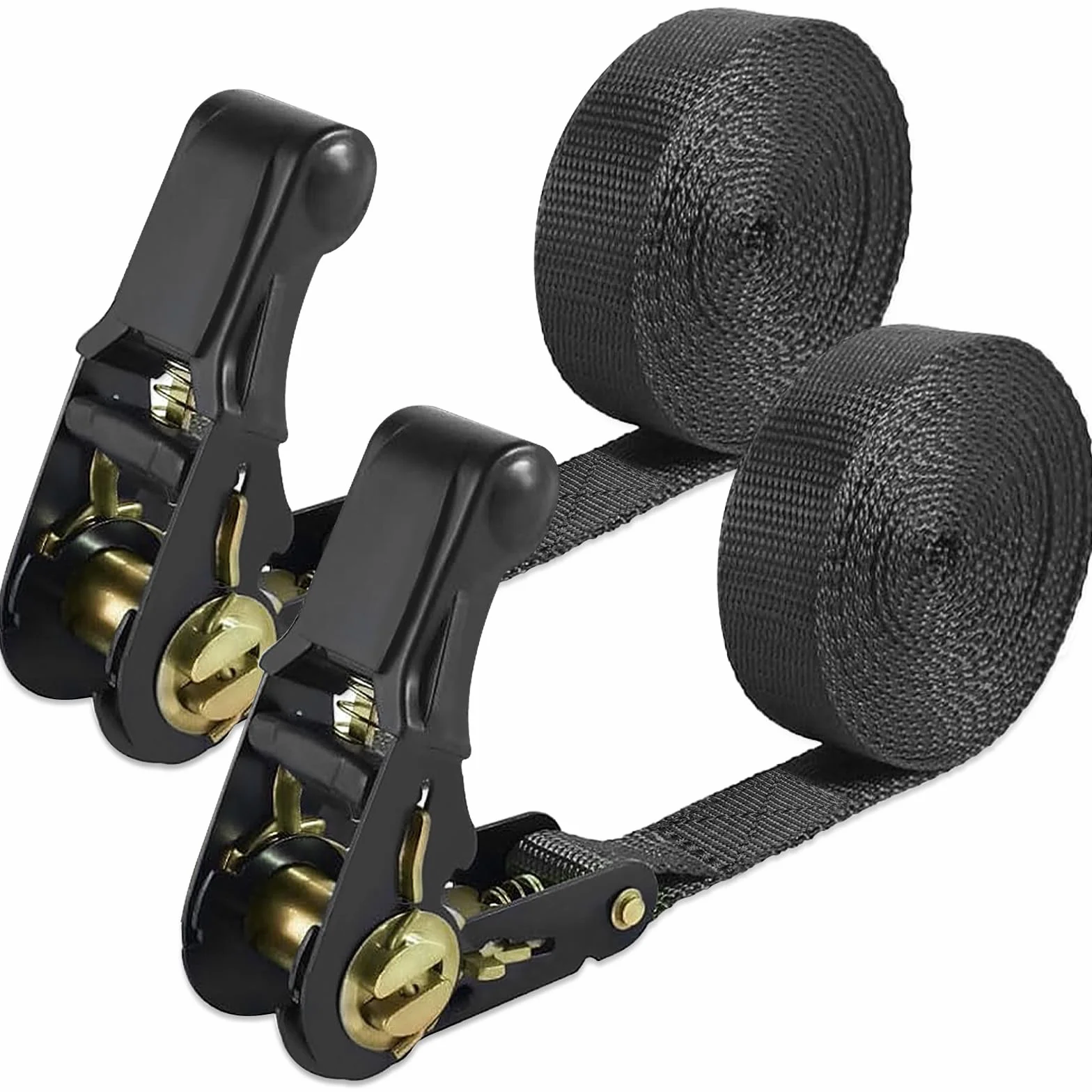 2 Pezzi 4 m x 25 mm Cinghie A Cricchetto Di Fissaggio, Cinghie di Fissaggio, Capacità di Carico 800 kg, Tenditore A Cricchetto, Cinghia di Ancoraggio Per Camion, Auto, Moto, Rimorchi