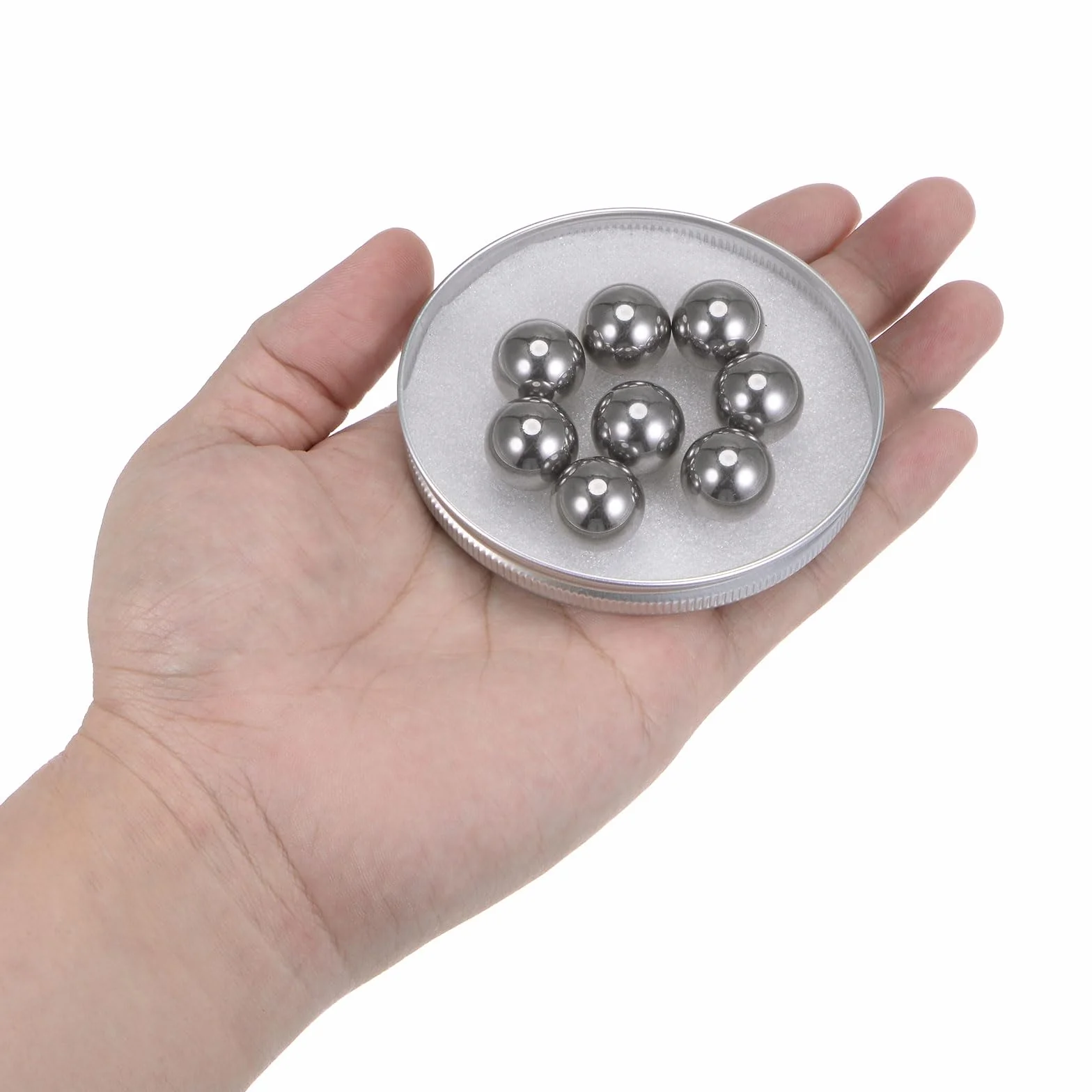QUARKZMAN 12pz Precisione Sfere 16mm Diametro 304 Metallico di Precisione Cuscinetto a Sfera in Acciaio Inossidabile Sfere Acciaio Lucidi per Cuscinetti