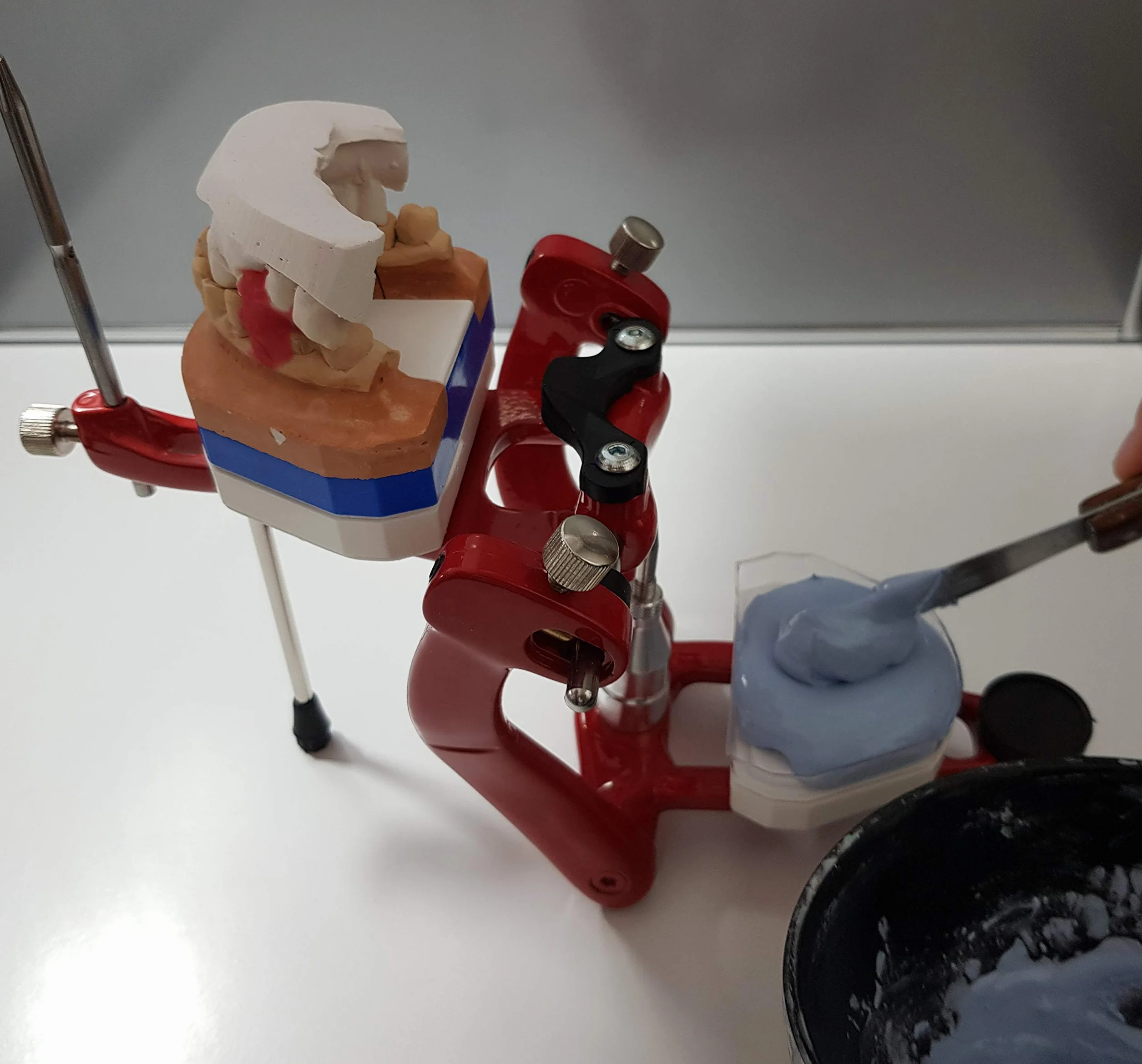 KIT porta placchette dentali per articolatore dentale (NON INCLUSO) per laboratorio odontotecnico SENZA ARTICOLATORE