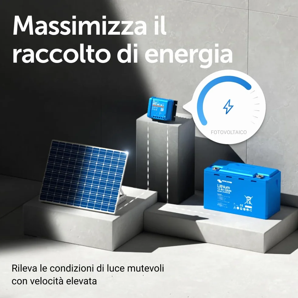 Victron Energy SmartSolar MPPT Regolatore di Carica Solare 100V 20A 12/24/48V Bluetooth