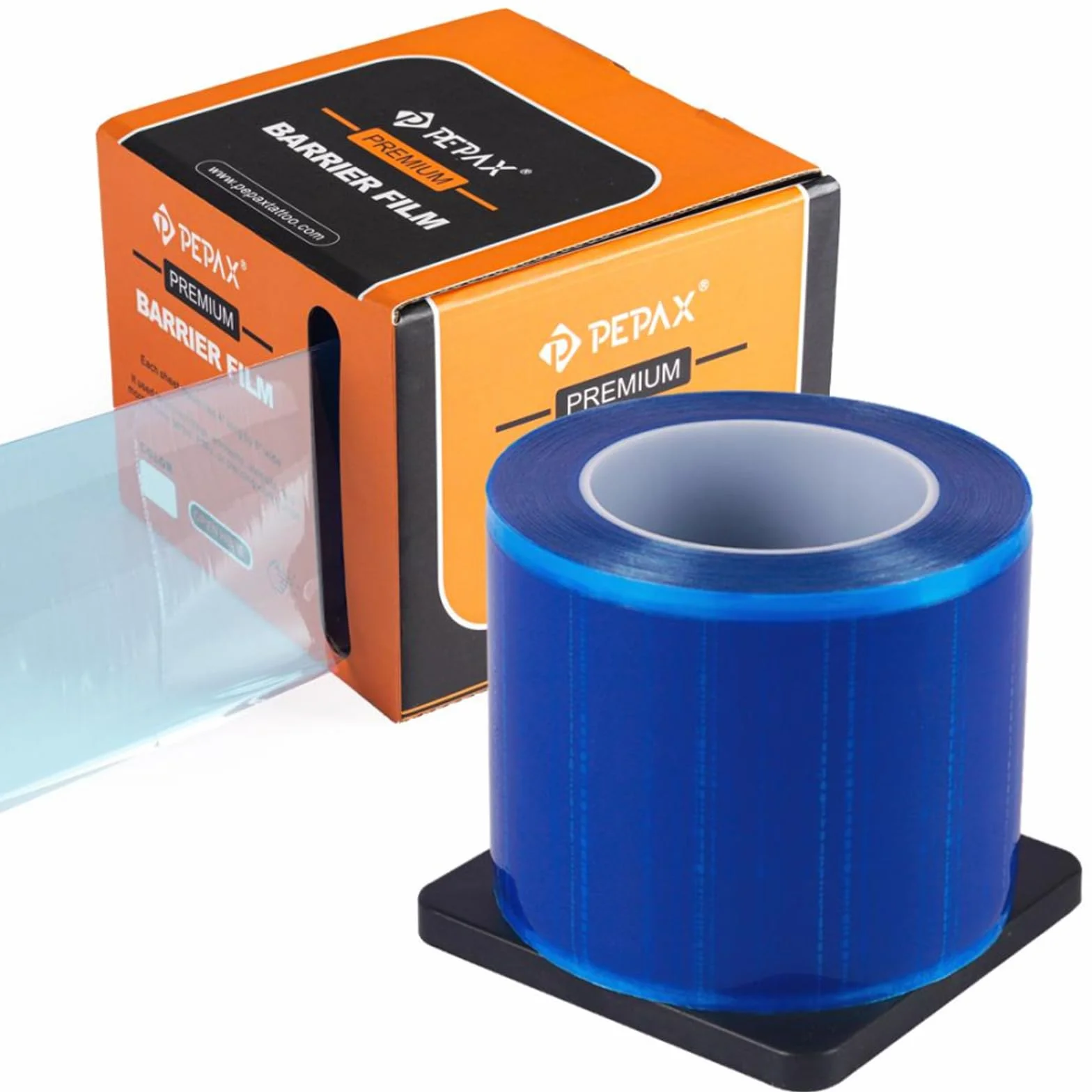 Premium pellicola barriera – 1200 fogli 15,2 x 10,1 cm rotolo pellicola blu dentale monouso per proteggere dalle infezioni