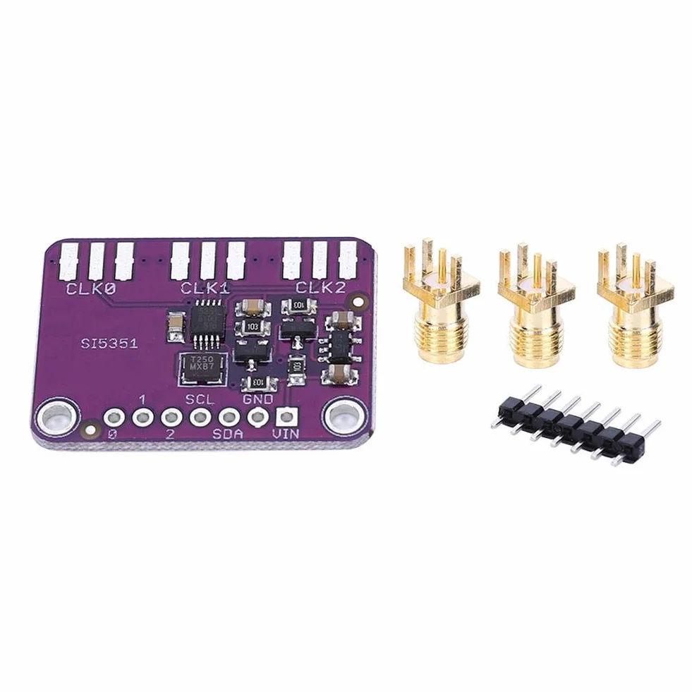 Scheda di Breakout del Generatore di Clock, CJMCU-5351 Si5351A Clock Splitter Generator Signal Component 8KHz-160MHz Componente Elettronico