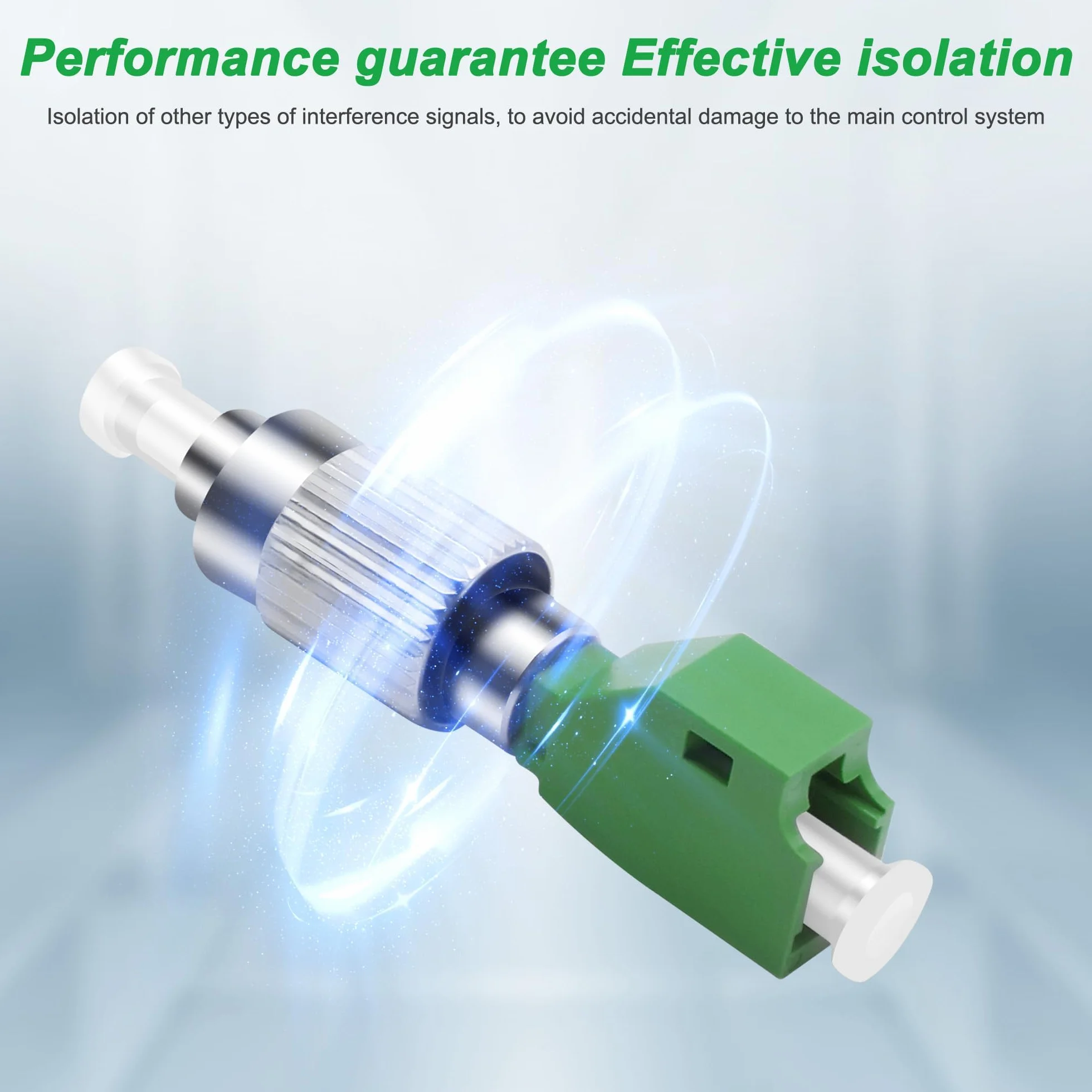 XMSJSIY Adattatore LC a FC in fibra ottica FC/UPC da uomo a LC/APC Femminile Simplix Hybrid Convertitore adattatore ottico per rete Internet, 2 pezzi