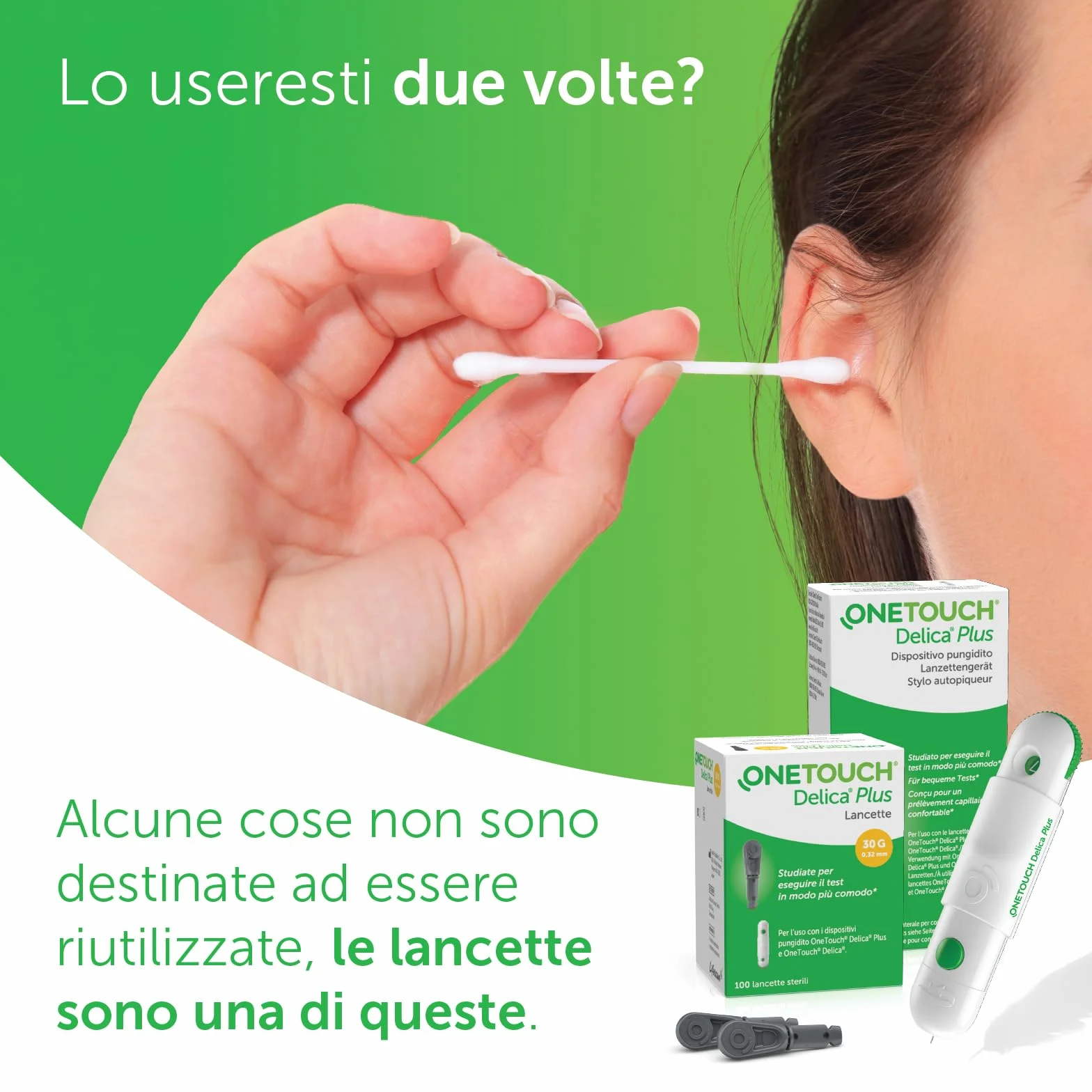 OneTouch® Delica® Plus lancette sterili per test glicemico per l’automonitoraggio della glicemia I 25 lancette sterili I Test glicemico a casa o in viaggio I 1 Confezione con 25 lancette sterili