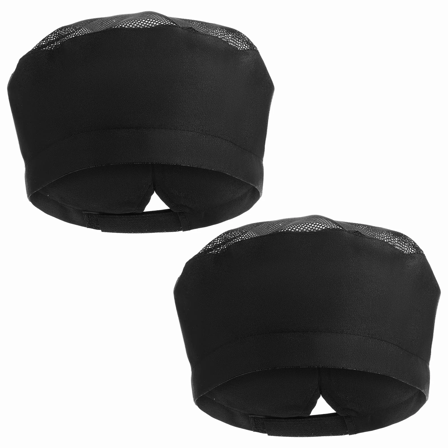 Cappello da chef regolabile traspirante nero alto unisex per uomo e donna