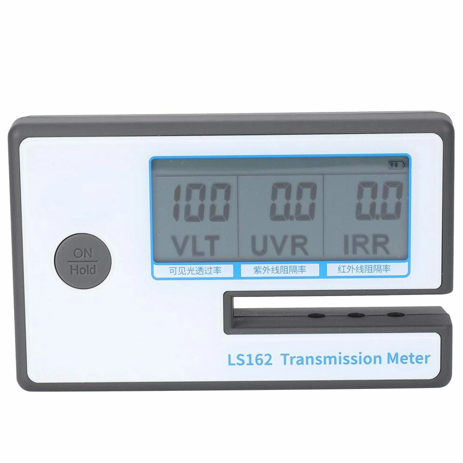 LS162 Misuratore di tinta per finestra digitale, Akozon tester di trasmissione del film solare Tester di rifiuto IR VLT UV