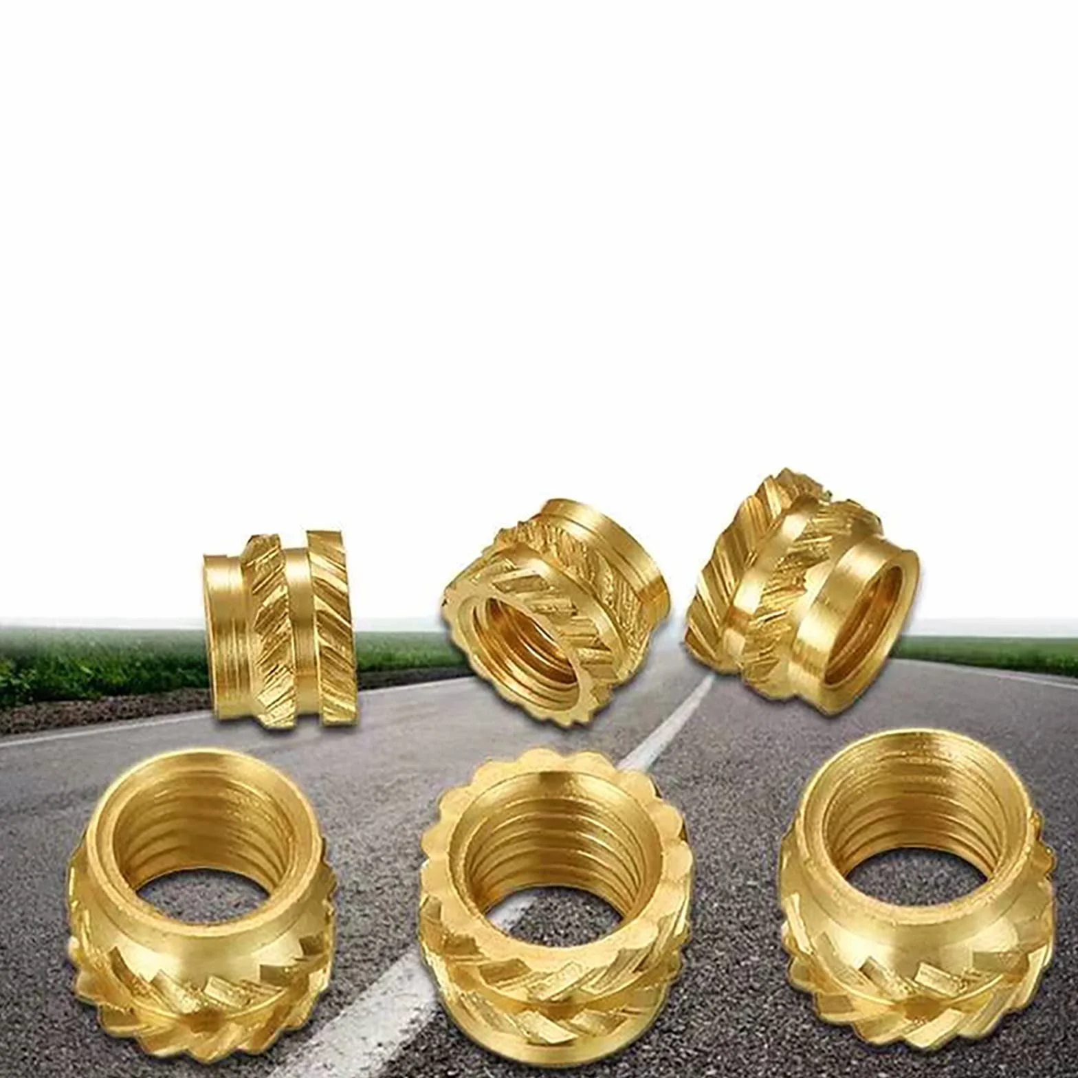 FENGYING 20 Pezzi Inserto Filettato M4, Boccola Filettata in Ottone Zigrinato, per Stampante 3D