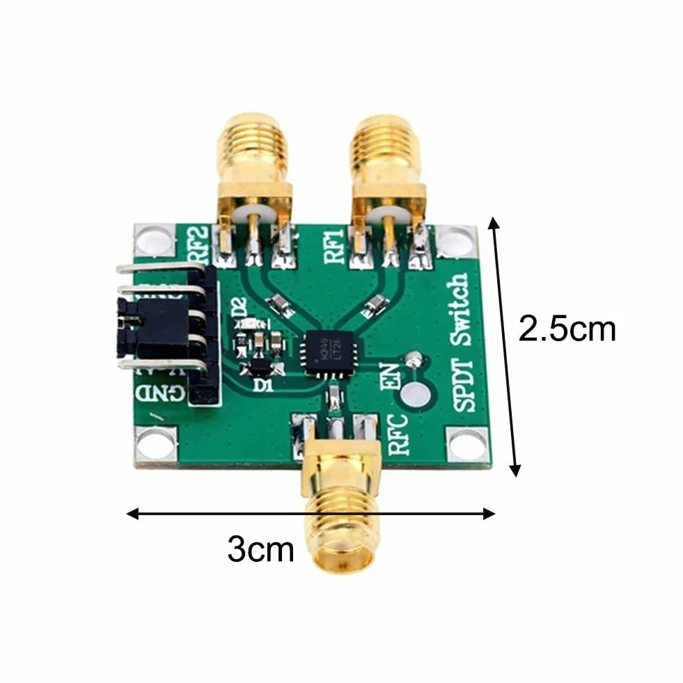 Modulo interruttore RF SPDT HMC349 HMC849 4GHz 6GHz alto isolamento 50 Ohm SMA 2,5 x 3 cm