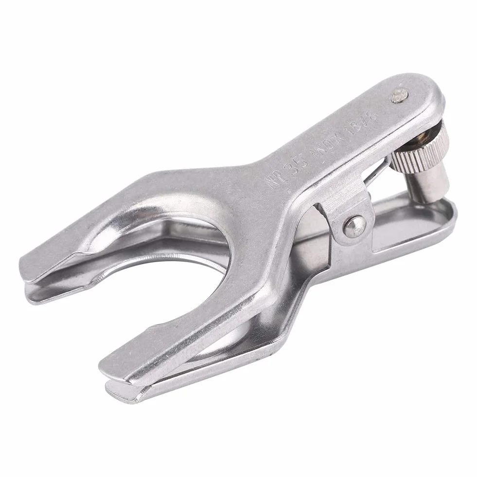 Morsetto a Pinza Sferica, Morsetto da Laboratorio in Acciaio Inossidabile Pinza a Pinza Strumenti da Laboratorio con Morsetto a Sfera in Vetro(35#)