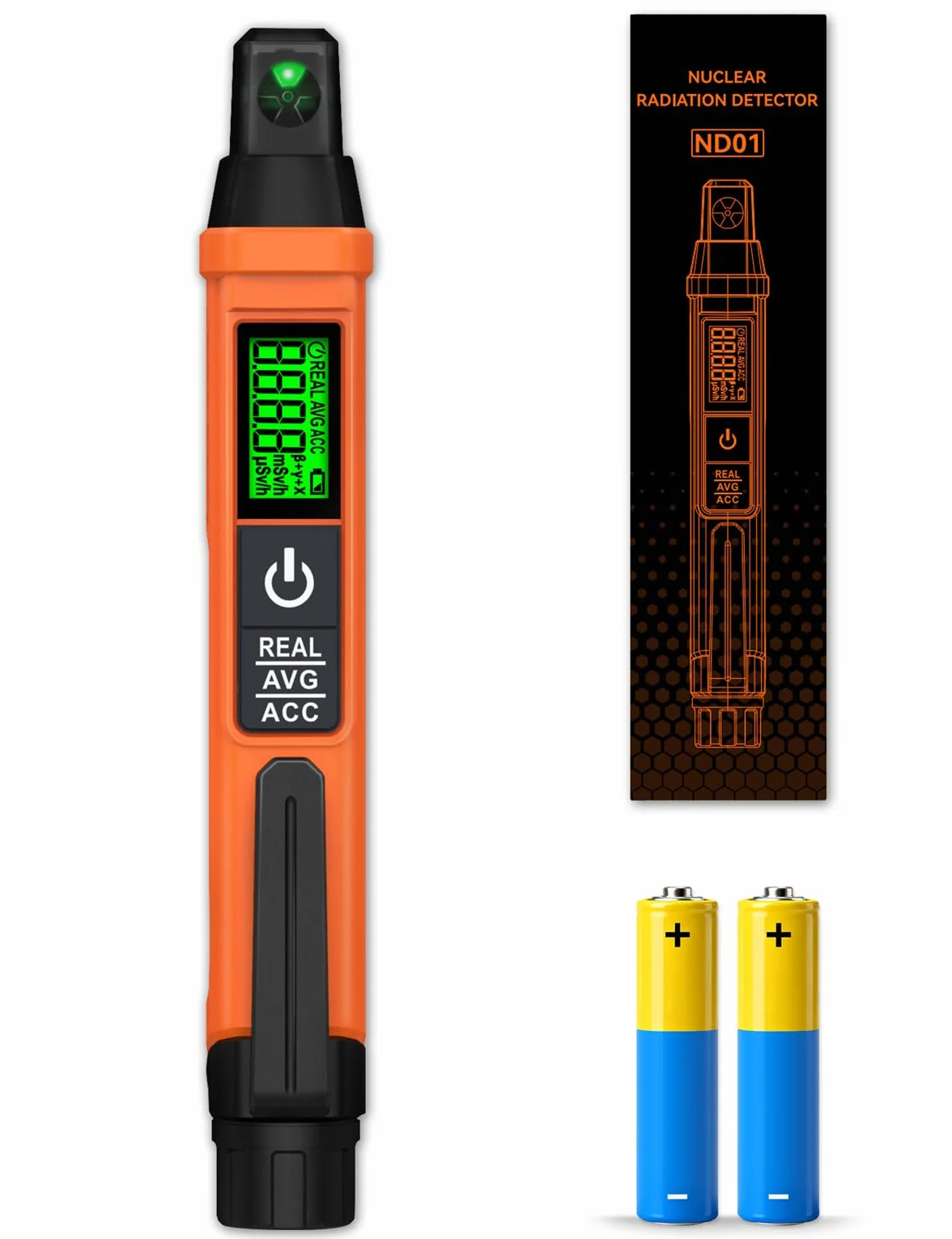 Contatore Geiger Portatile 3 in 1 Rivelatore di Radiazioni Beta Gamma X Professionale