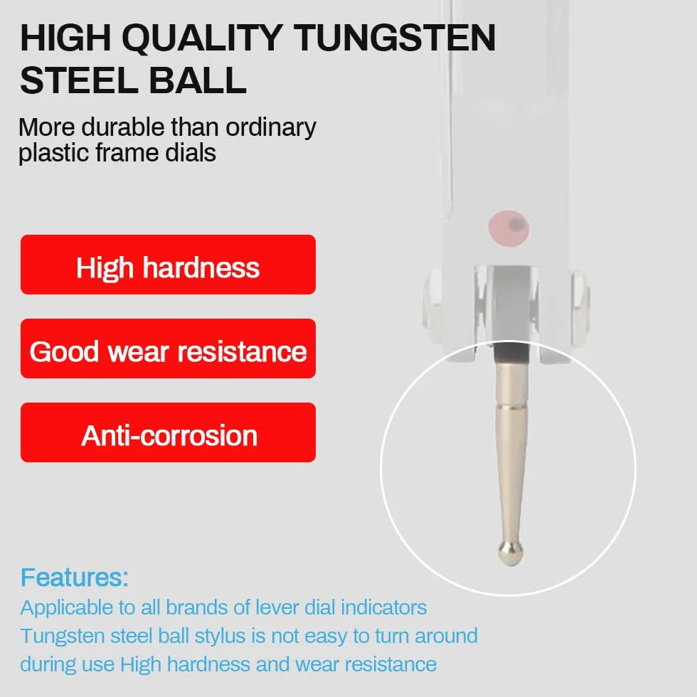Indicatore di Test del Quadrante, Calibro DTI 0-0,8 mm, Precisione 0,01 mm per Misurazioni ad Alta Precisione con Regolazione a 240°, Design Completamente Chiuso