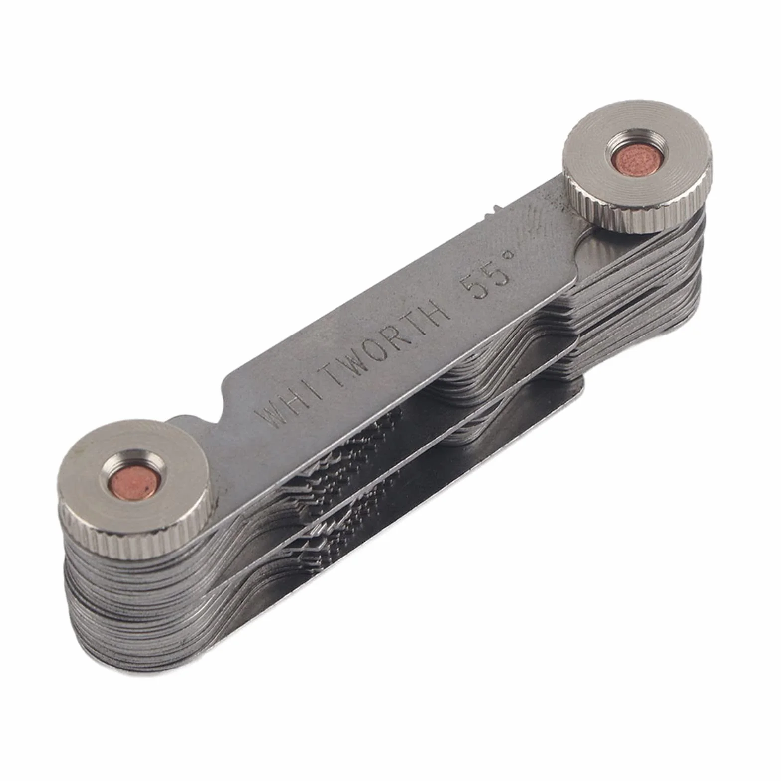 Calibro per Filettature Metrico e Pollici 52pcs Acciaio Inossidabile Strumento Misurazione Passo 60 55 Gradi