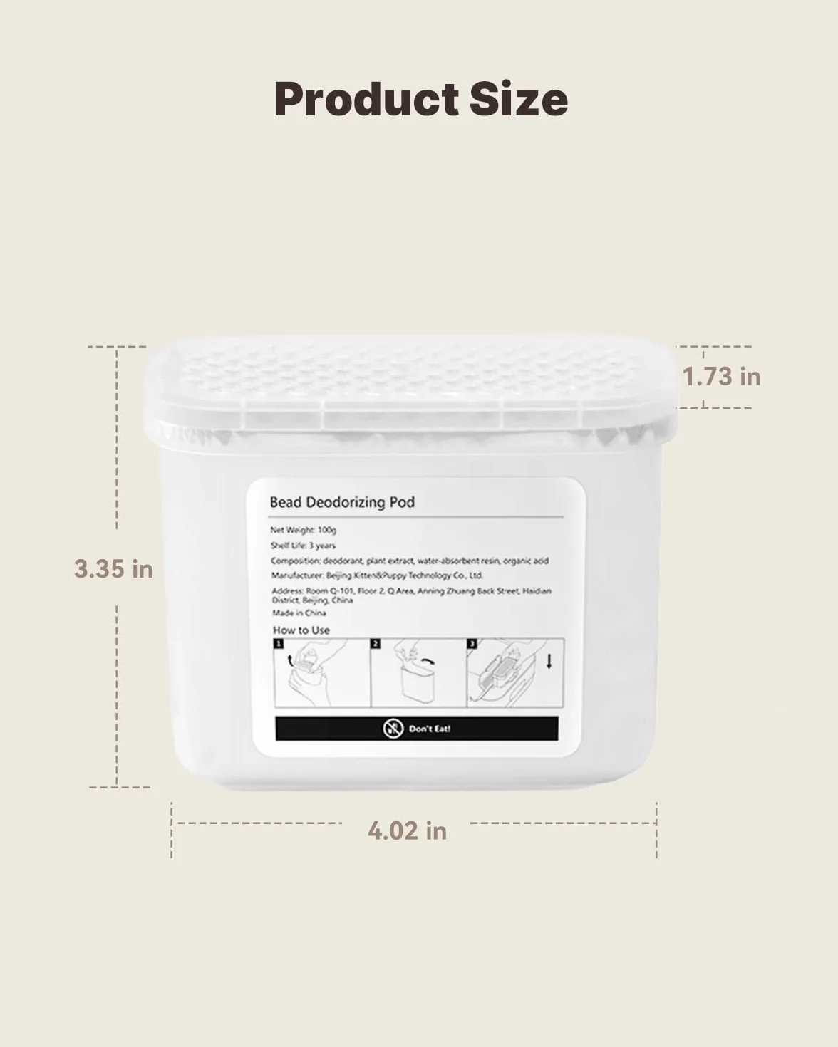 PAWBBY P1 Ultra Capsula deodorante per la lettiera autopulente