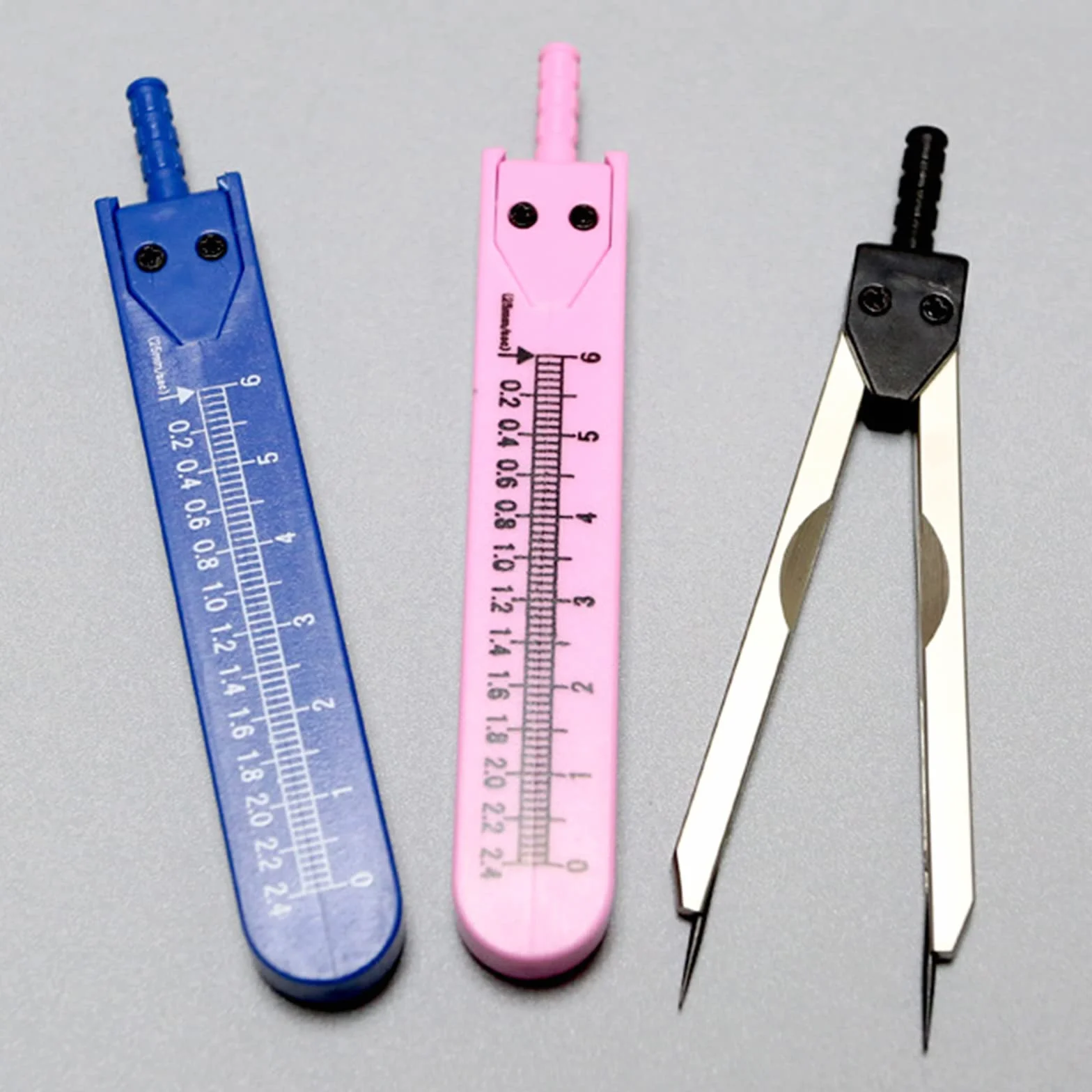 Compasso Divisore di Misurazione Pinze 0-2.4" Righello per Allattamento ECG Calibri Elettrocardiogramma Drafting