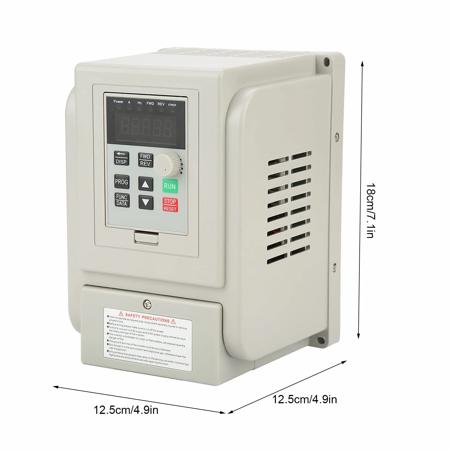 Inverter di frequenza, Azionamento monofase con alto intervallo coppia ampia regolazione velocità motore monofase asincrono 1 5 kW 220 V installazione semplice dissipatore calore