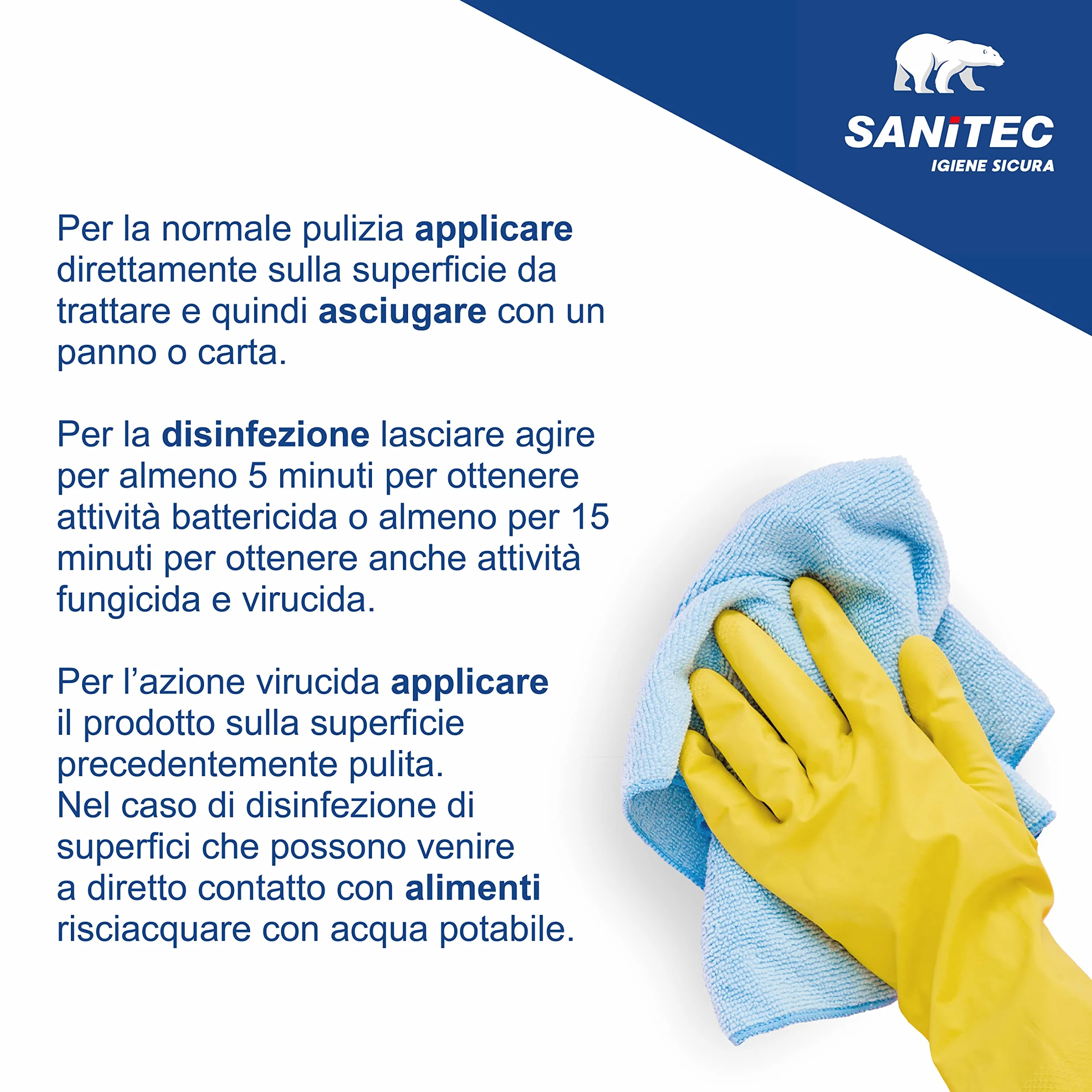 Sanitec Multi Activ Sgrassante Disinfettante Multiuso 6x750 ml