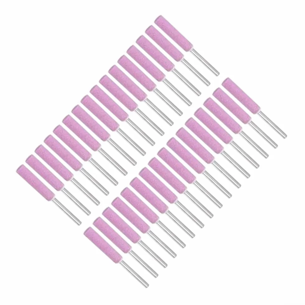 Kit affilatrice motosega grana 120 set pietre affilare utensili rotanti 4 mm