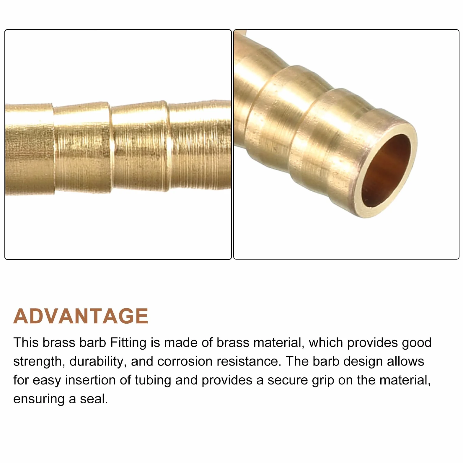 METALLIXITY Forma L Ottone Barra Raccordo (6mm) 2pz, Barra Connettore Accoppiatore - per Carburante Aria Acqua Olio Gas