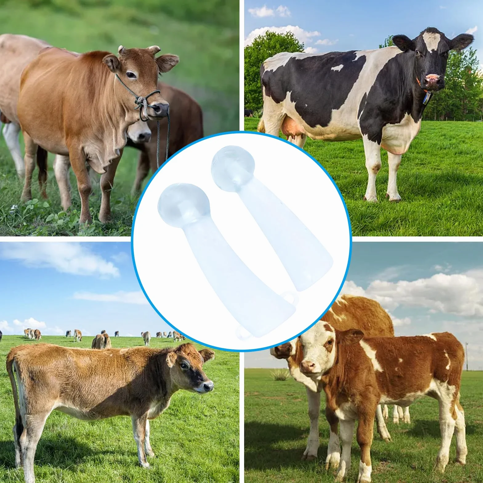 Coperture per Corno di Mucca, 2 Pezzi Protezioni per Corno Bovino con Angoli Arrotondati