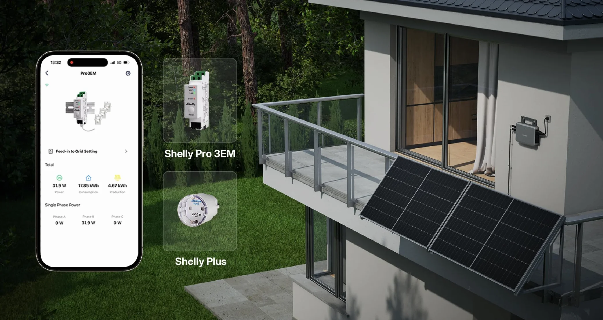 Hoymiles Micro inverter HF-800-WB, potenza 800VA, compatibile con WiFi e Bluetooth, Plug & Play