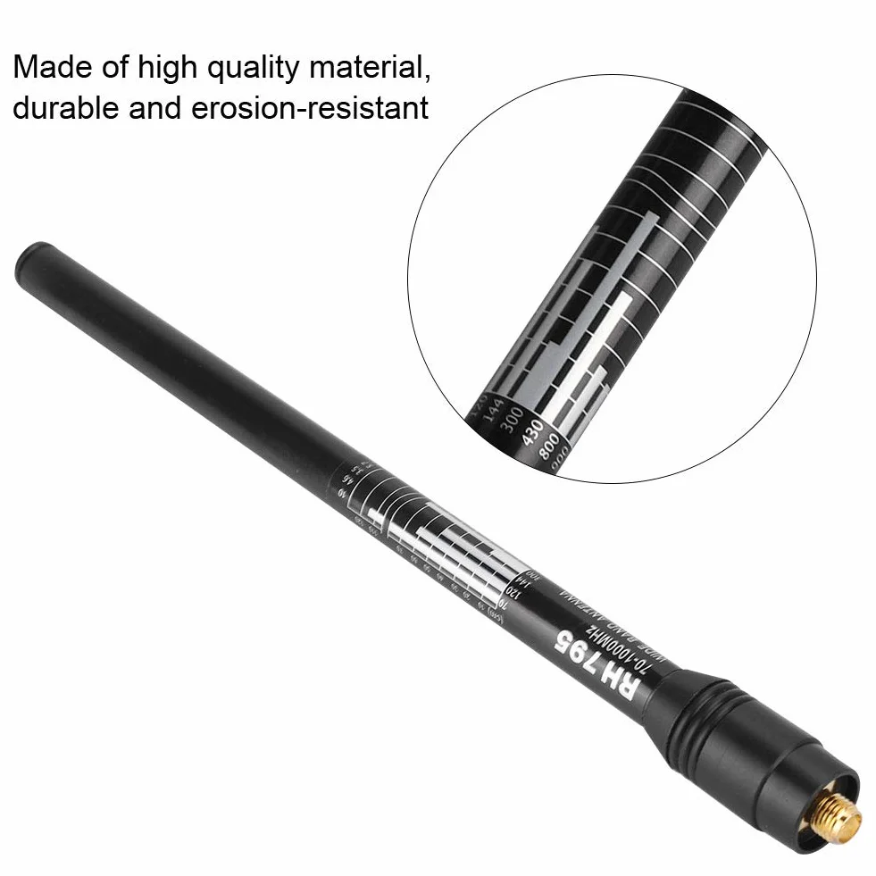 RH795 Antenna telescopica 70-1000MHz 10W SMA-J HT scanner