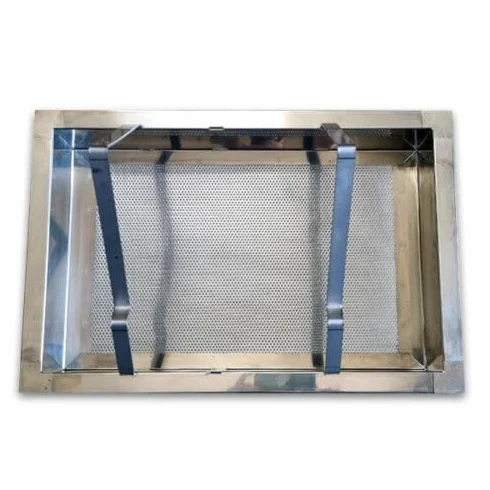 Mondo Ape Banco per Disopercolare da Tavolo – con Leggio in Acciaio Inox, Filtro per Opercoli e Rubinetto in Plastica Alimentare – 60x40x28 cm – Attrezzatura Apicoltura Made in Italy