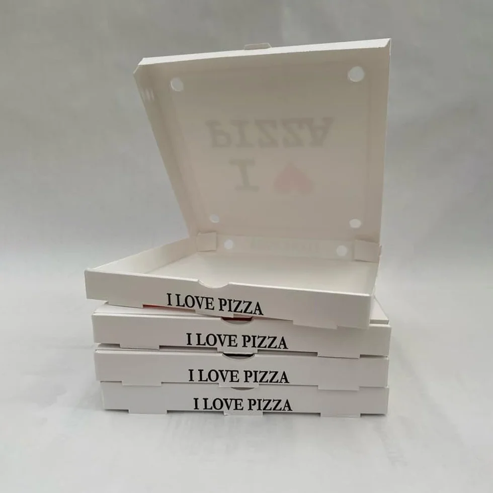 VVV Scatole Pizza 33x33 h 3,5 cm Chiusura Americana Cartone Porta Pizza Termico da Asporto