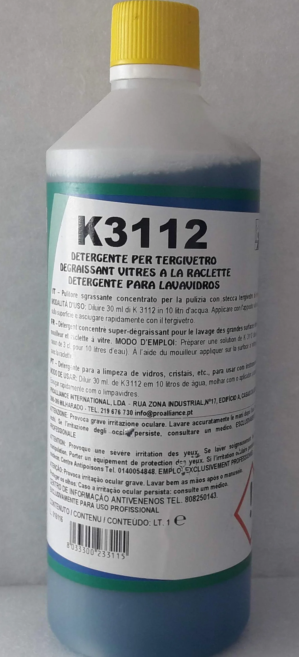 Kiter K 3112 Detergente Pulizia Vetri 1L
