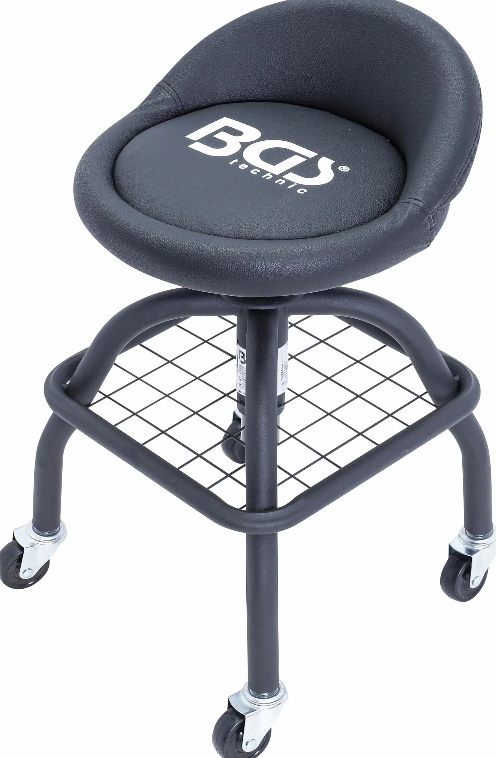 BGS Sedia da officina regolabile in altezza 540-680 mm 4 ruote