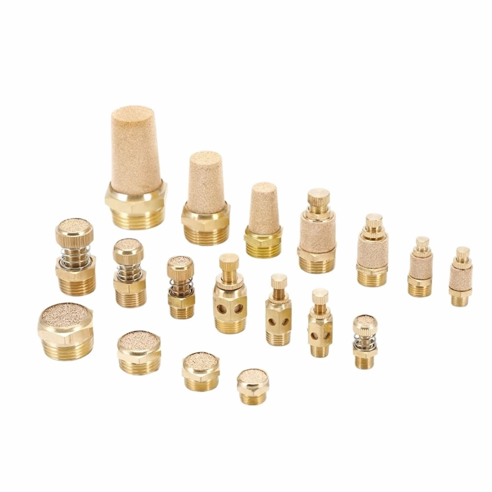 Silenziatore di scarico pneumatico Ottone BSP 1"