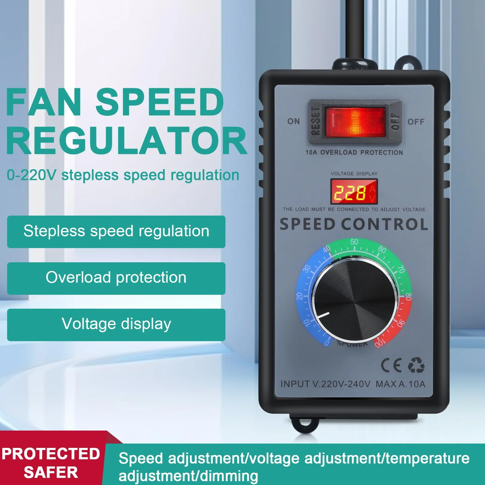 Regolatore di velocità 220V regolatore velocita motori 220V utilizzo per smerigliatrice angolare/soffiatore trapano a mano/seghe circolari regolatore di tensione potenza di 4kw.