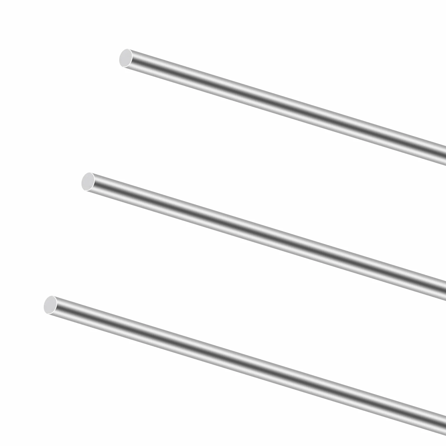 Asta in acciaio inox 304 4 mm x 350 mm barre rotonde per lavorazione fai da te 3 pezzi