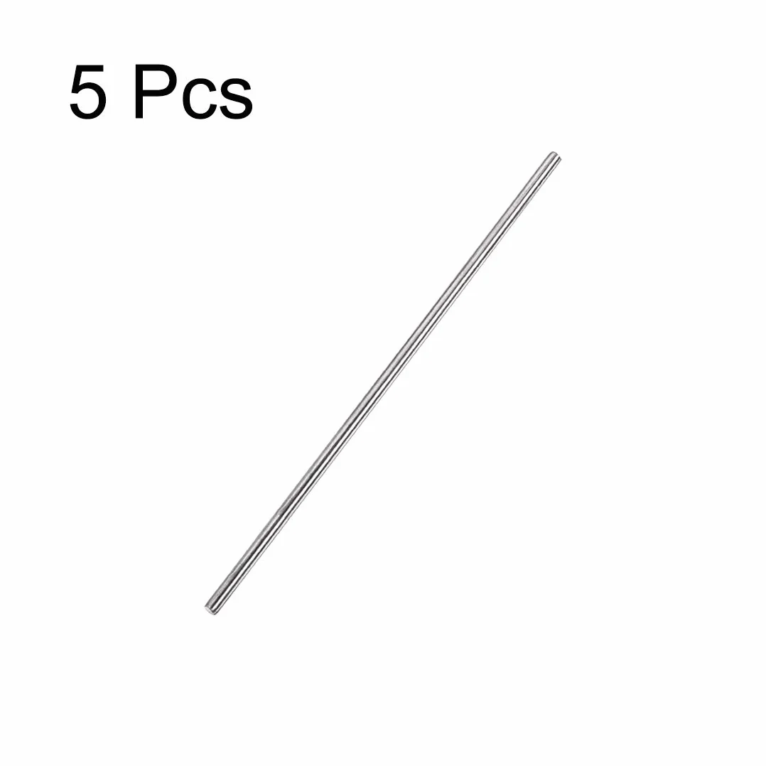 Asta rotonda in acciaio inox 304, 3 mm x 150 mm, 5 pezzi