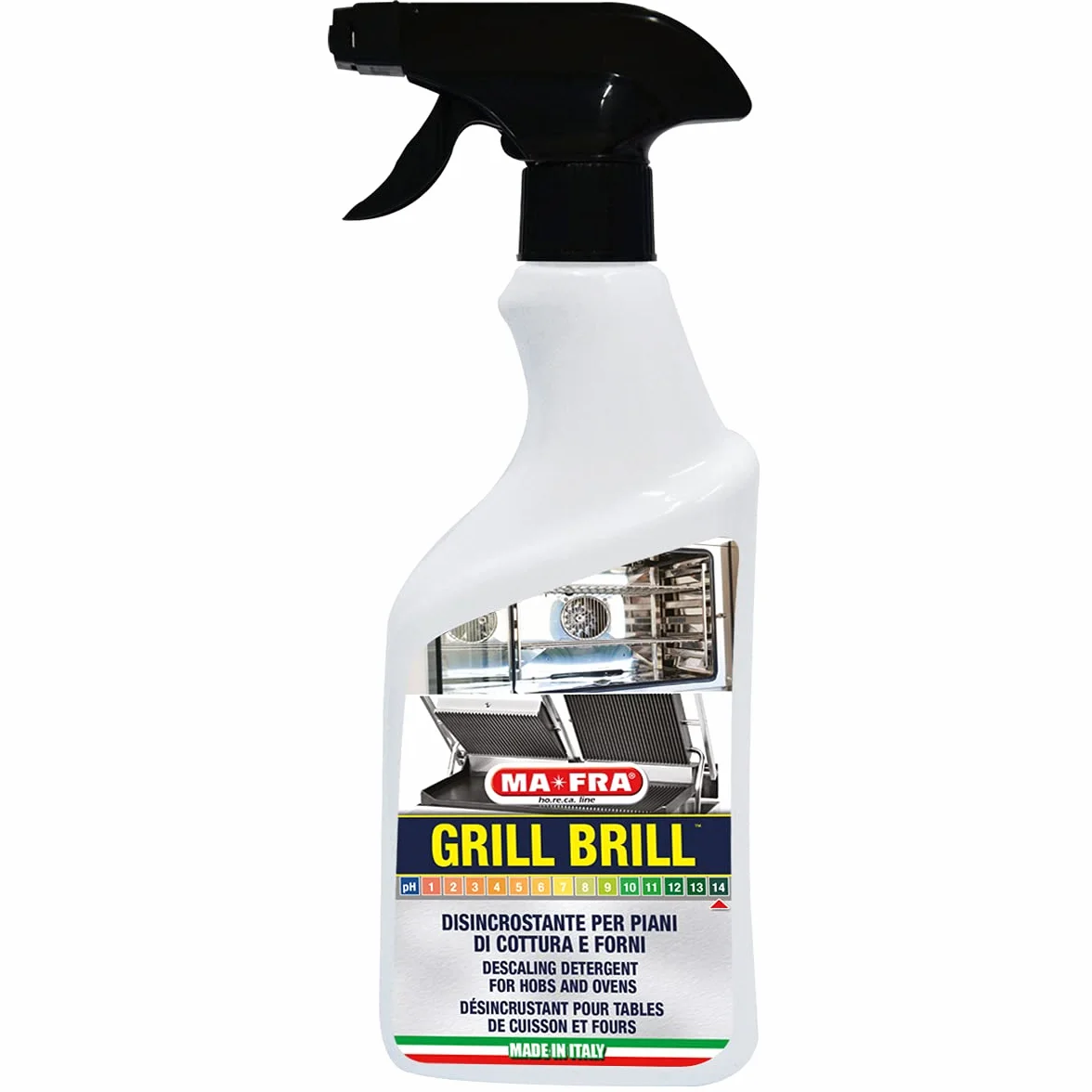 MAFRA, Grill Brill, Disincrostante per Piani di Cottura e Forni, 500ml