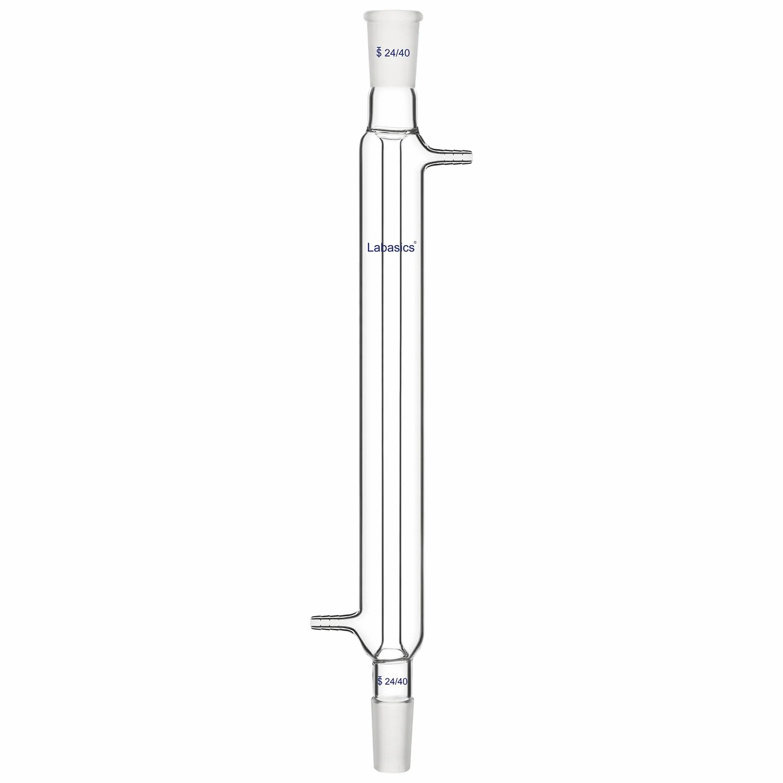 Labasics Borosilicato Vetro Condensatore Liebig con 24/40 Comune e Lunghezza Giacca 300mm, Condensatore per Vetro da Laboratorio Glass Liebig Condenser
