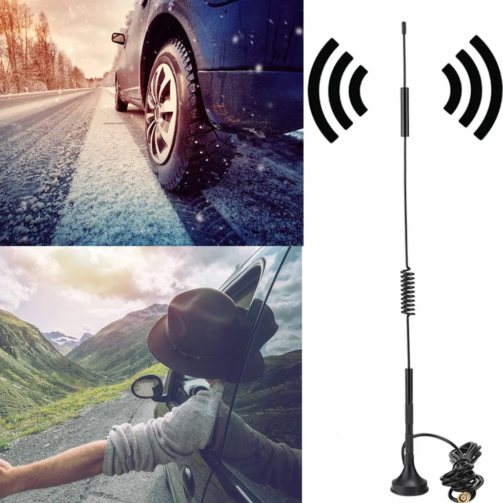 Antenna SMA 18dBi LTE GSM 4G 3G 2G ad alto guadagno base magnetica 36cm metallo