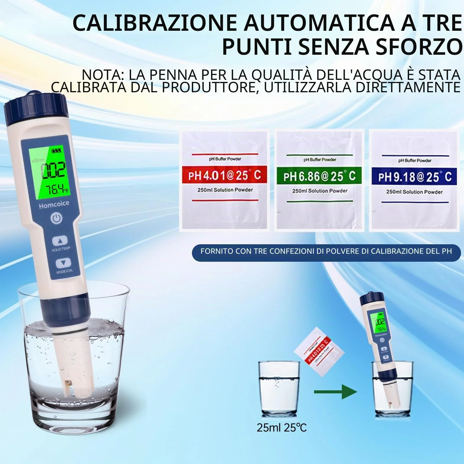 Misuratore pH Piscina 7 in 1 con TDS EC Salinità S.G ORP Temperatura, professionale Tester pH Acqua IP67 impermeabile, pH Meter digitale ad alta precisione 0,01 con funzione ATC