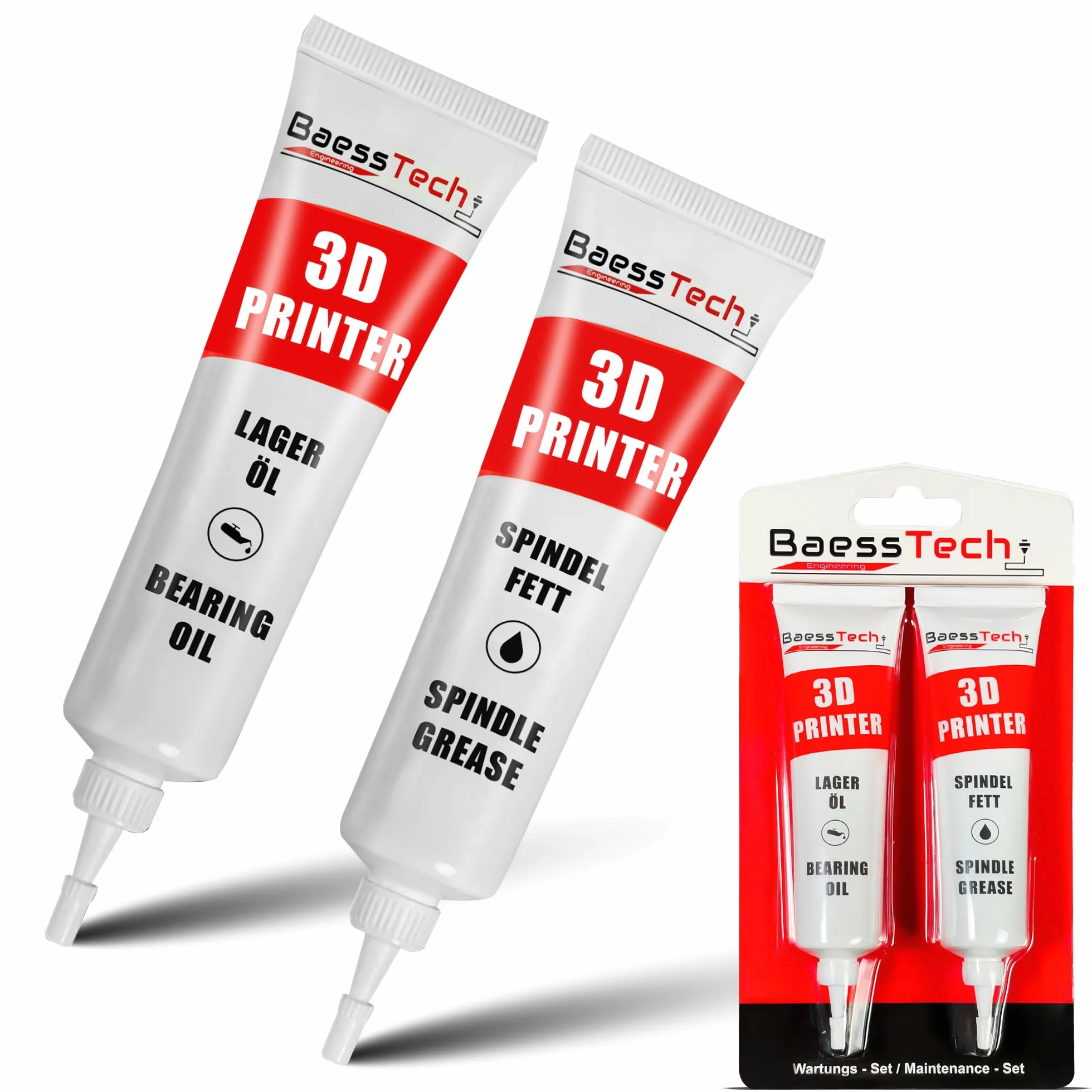 Set di accessori per lubrificanti per stampanti 3D e olio per la manutenzione professionale - Olio per mandrino per ottimizzare la stampa e ridurre il rumore - Lubrificante per stampa 3D, 30