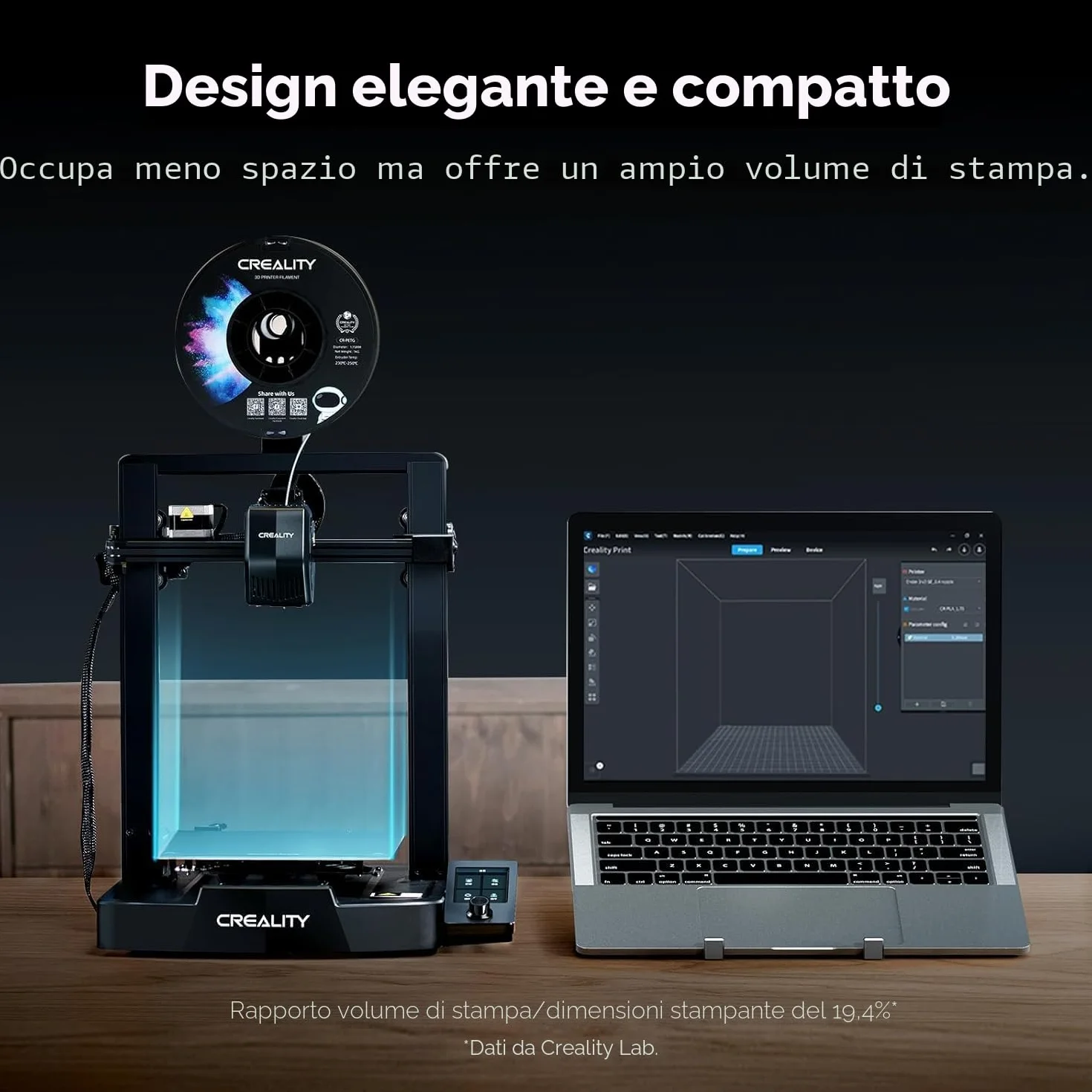 Creality Ender-3 V3 SE - Stampante 3D per principianti con livellamento automatico, estrusore Sprite Direct 250 mm/s, velocità di stampa 220 × 220 × 250 mm