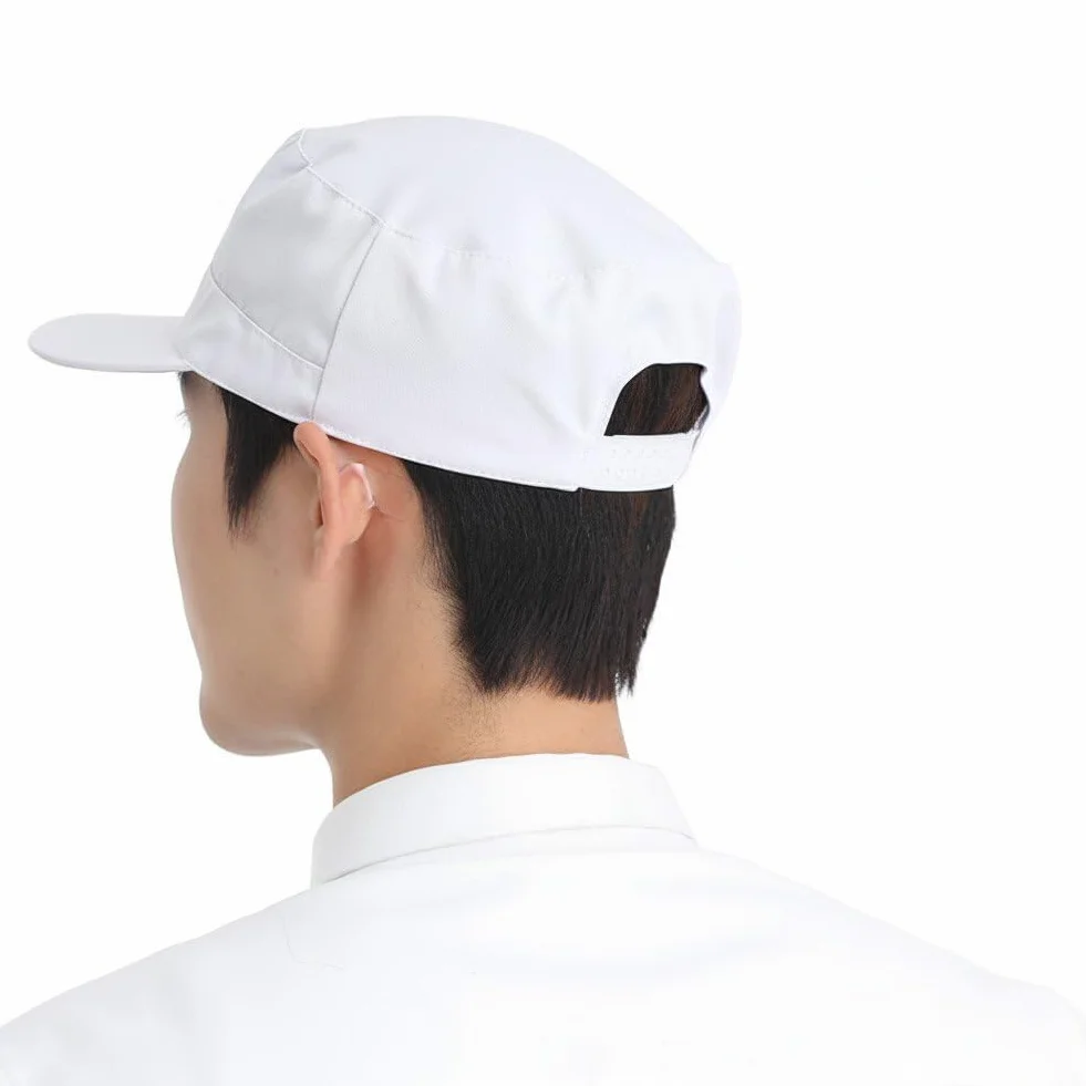 Cappello Lavoro Antipolvere con Visiera, Berretto di Sicurezza Traspirante per Chef