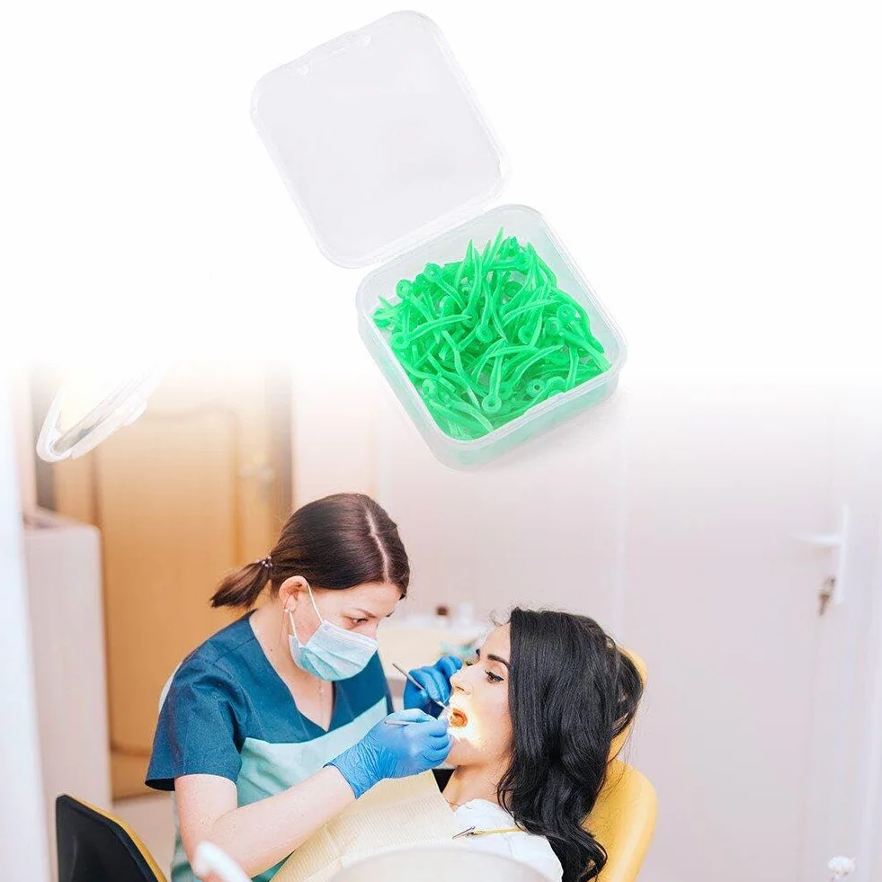 Cuneo di Fissaggio Dentale Zeppe Diastemati 400 Pezzi con Foro per Restauro Dentale