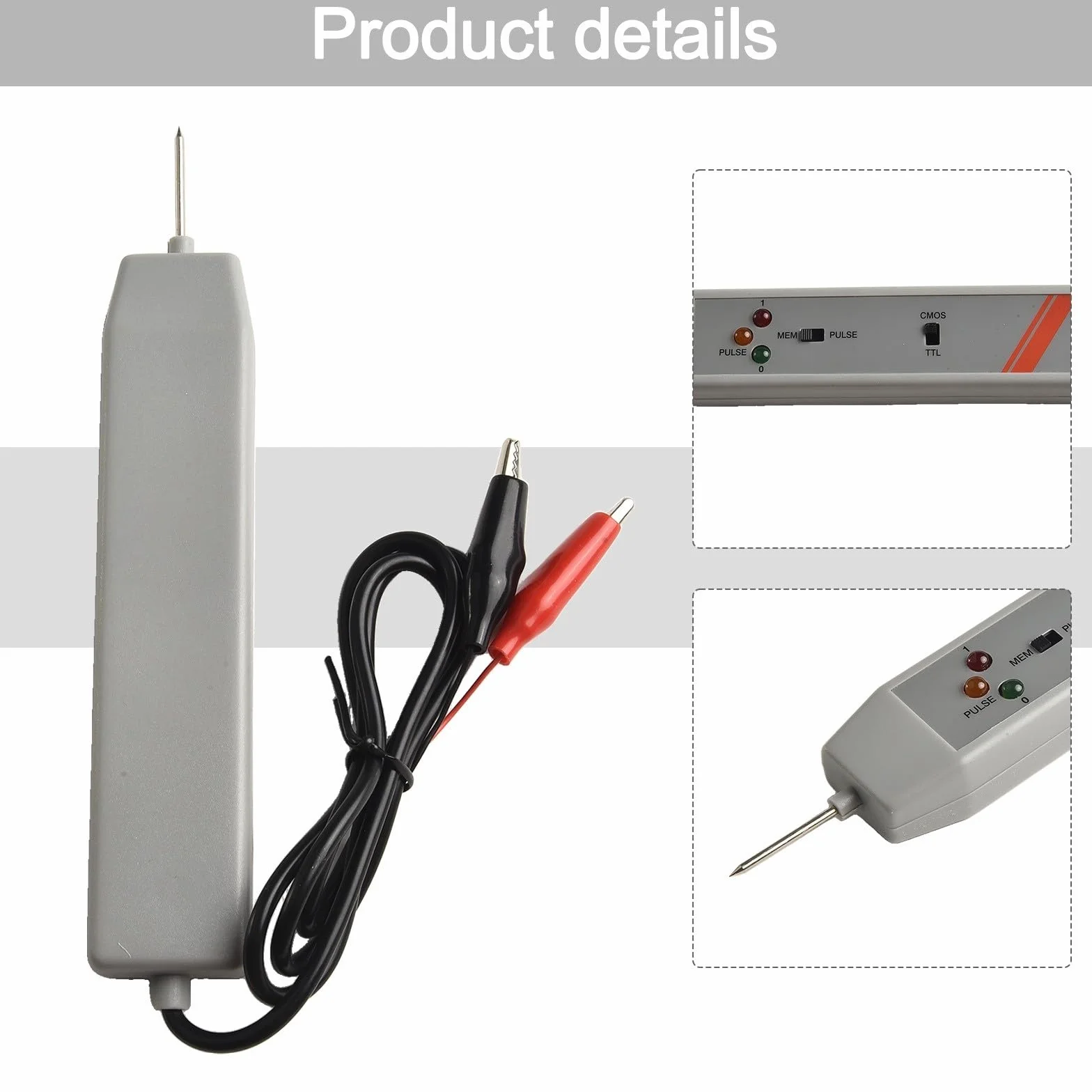 Sonda logica per DTL TTL CMOS, risposta ad alta frequenza, tester conveniente LP1 di memoria di impulso