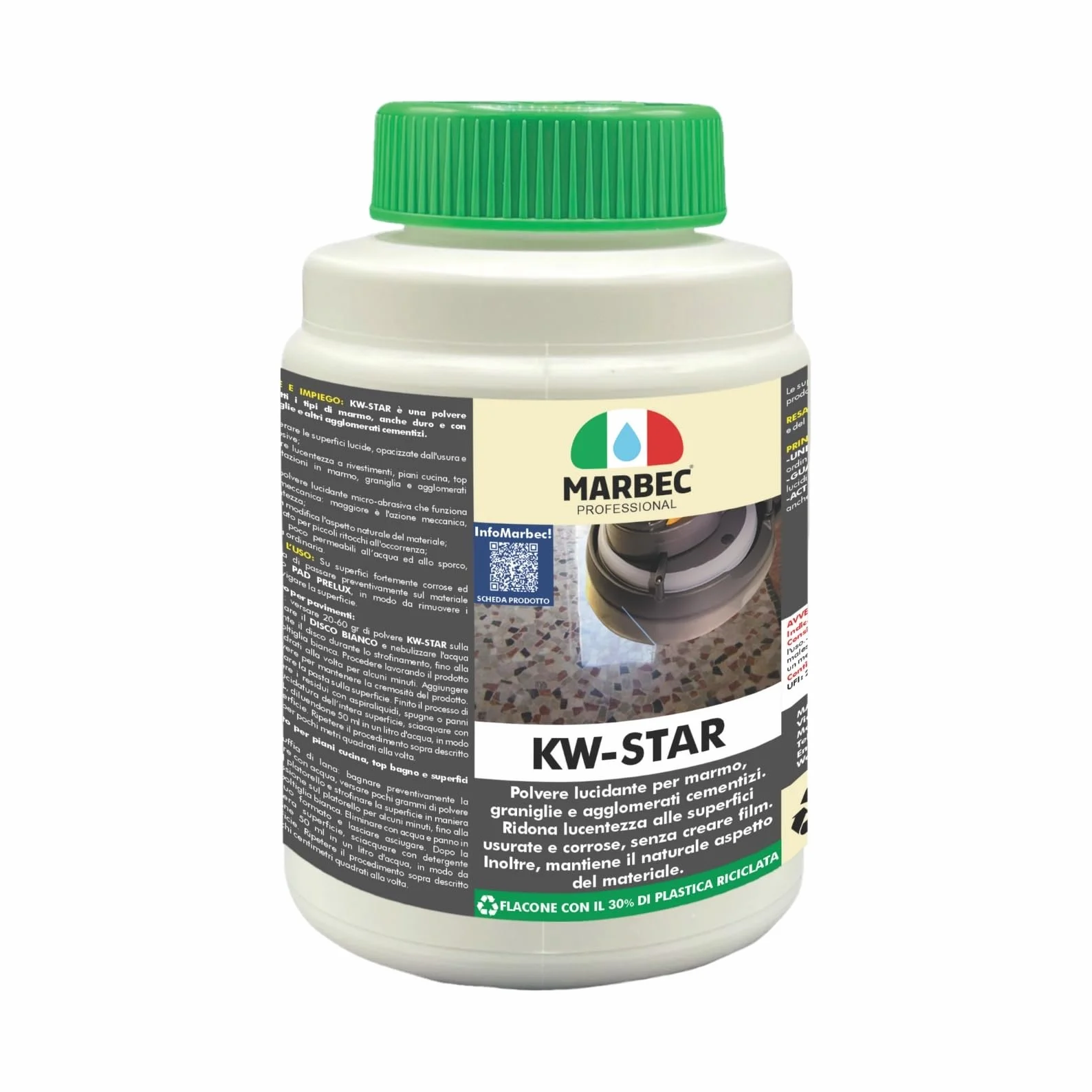 MARBEC KW-STAR 800GR Cristallizzante marmo travertino graniglie palladiane marmette