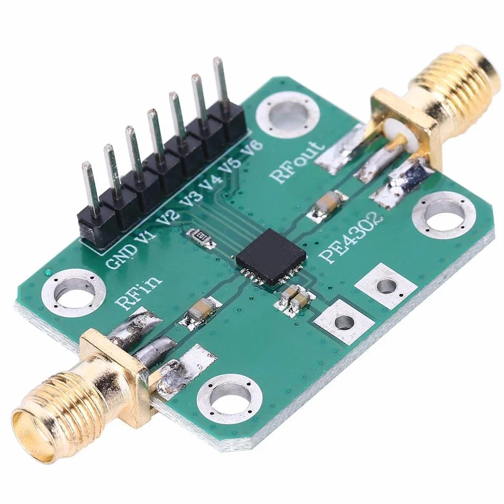 Walfront 1PC Attenuatore CNC PE4302 Attenuatore RF Campo di Controllo 0~31.5dB Modulo Attenuatore di Controllo Numerico Parallelo Diretto