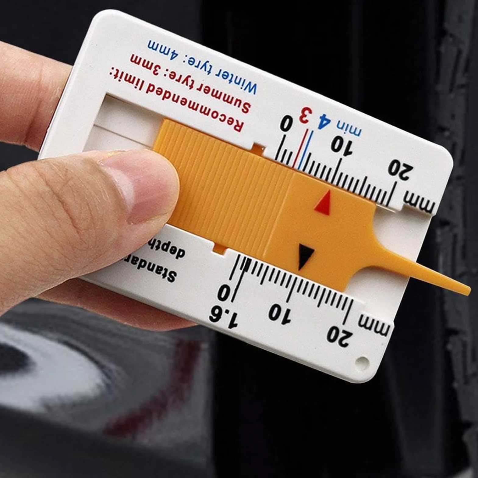 Misuratore di profondità per pneumatici 0-20 mm, calibro portatile