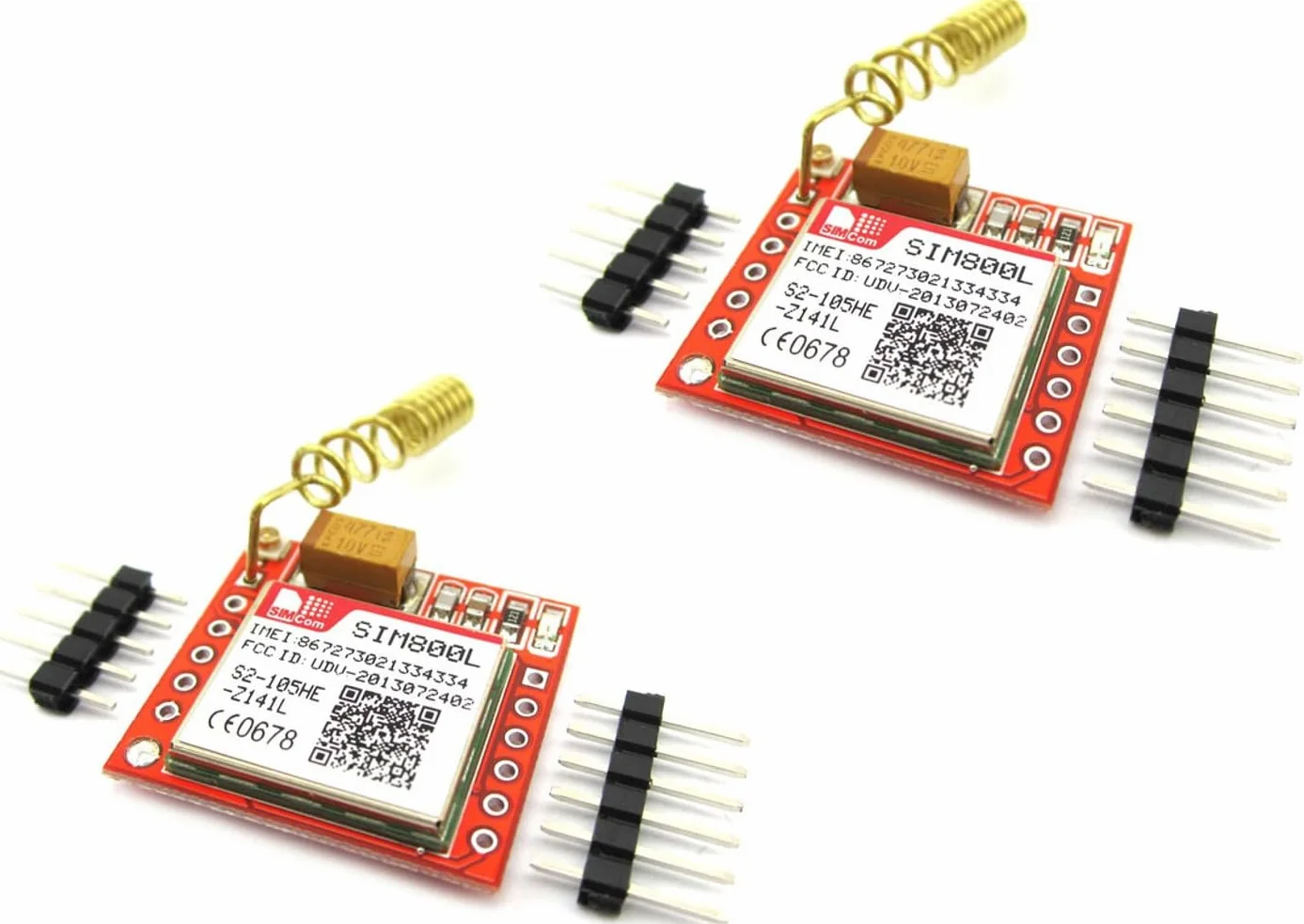 2 pezzi Modulo SIM800L GPRS gsm antenna PCB scheda SIM quadribanda