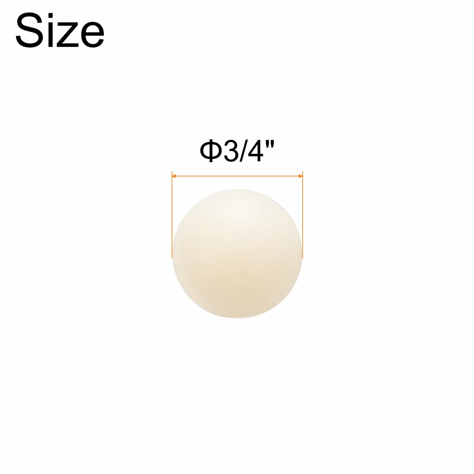 QUARKZMAN Sfere in Plastica Solido Nylon 3/4" 19.05mm Mini Precisione